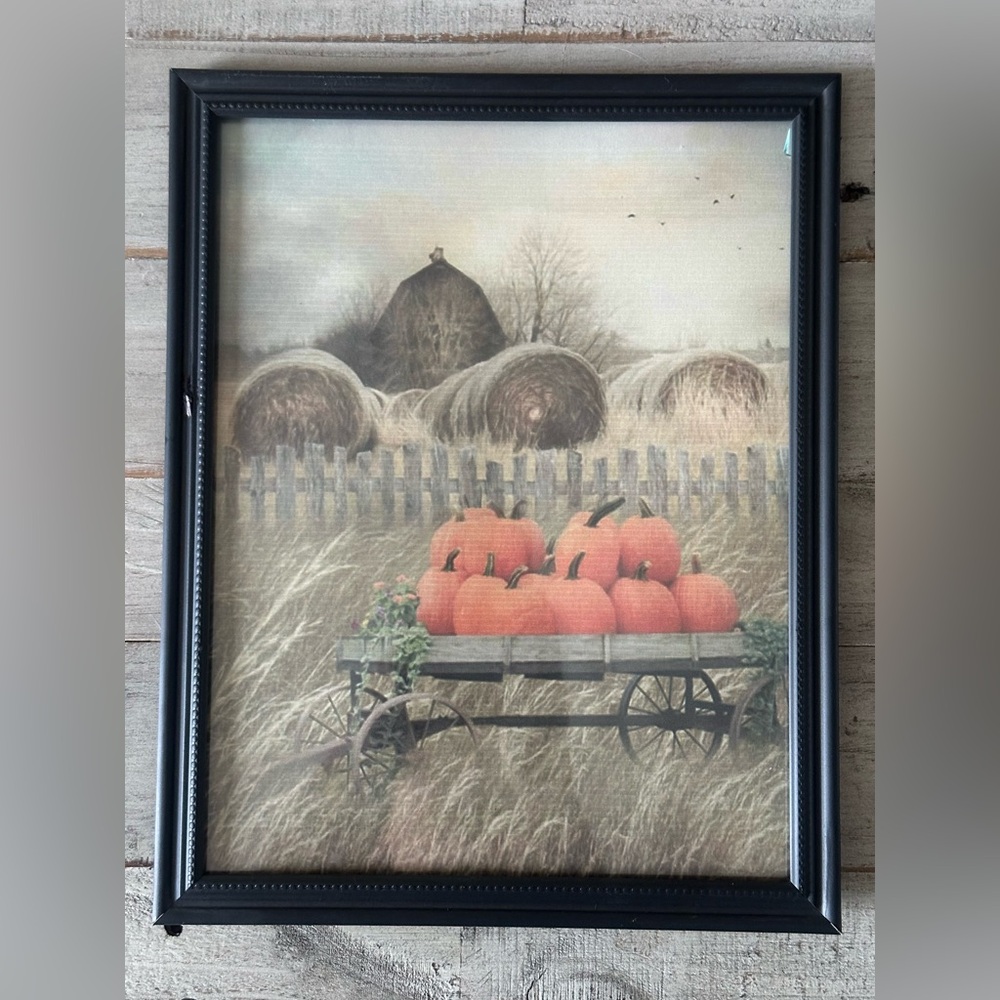 LORI DEITER - PUMPKIN HARVEST framed 8x10” ART PRINT